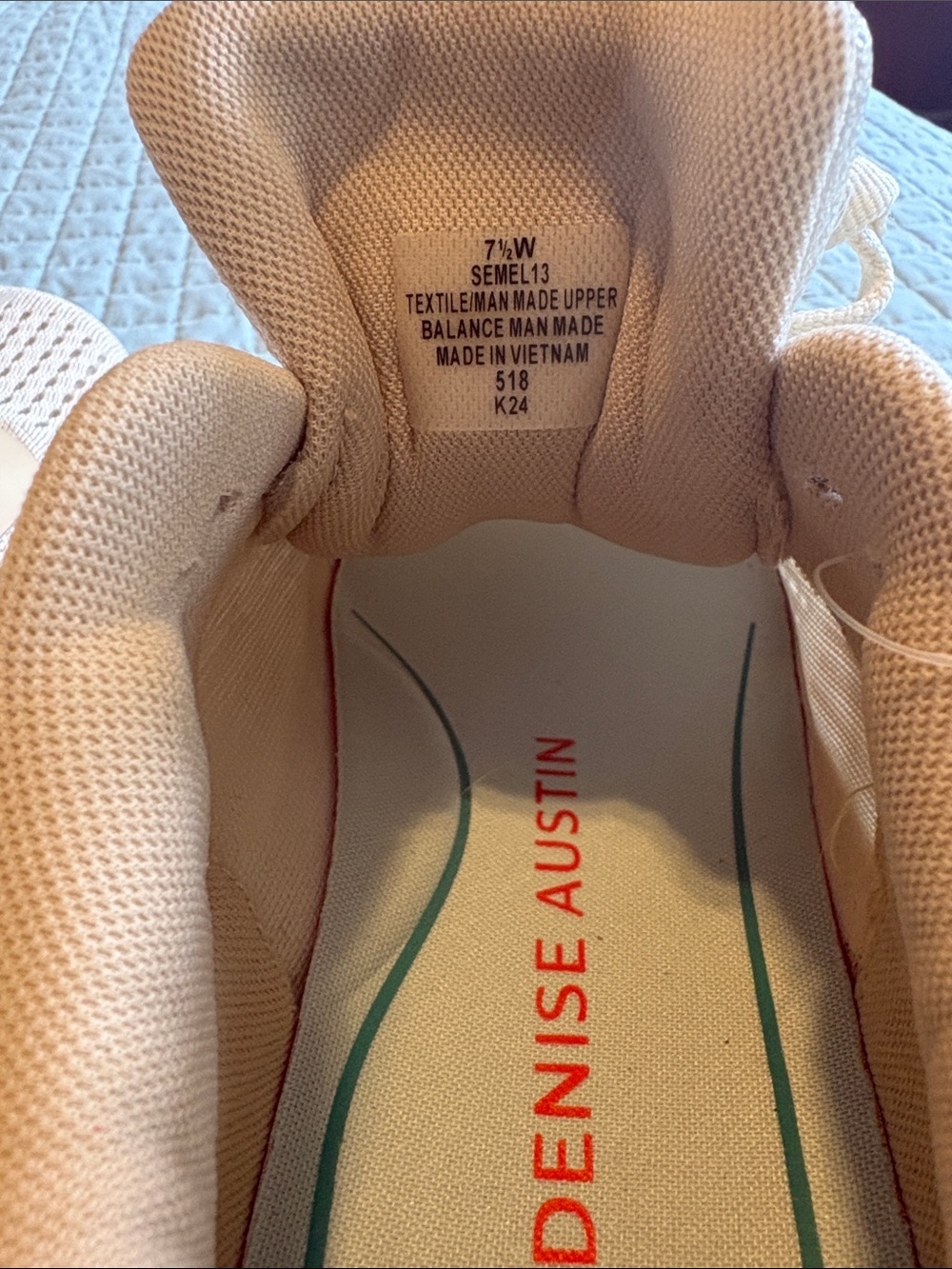 Easy Spirit EMOVE Denise Austin Women's Beige Athletic Sneakers - Picture 7 of 8